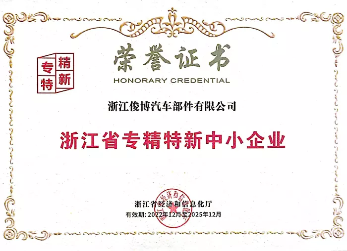 浙江省专精特新中小企业